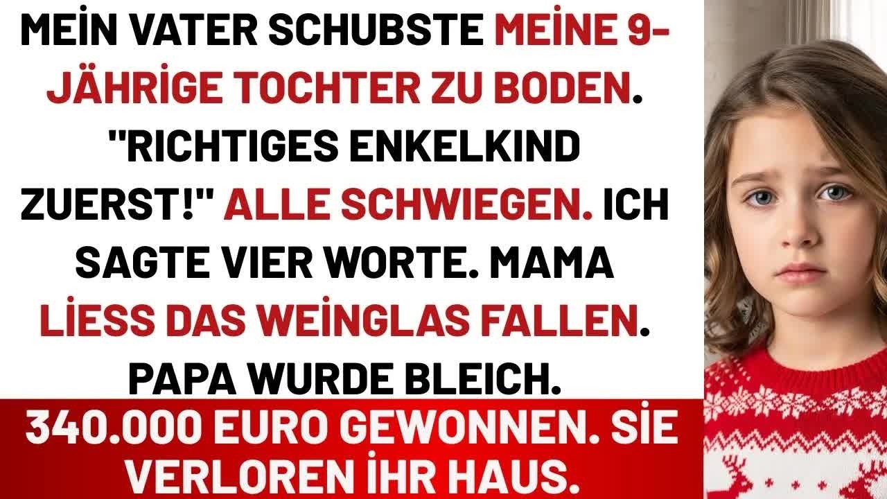 Mein Vater schubste meine 9 jährige Tochter： „RICHTIGES Enkelkind zuerst!＂ ｜ Wahre Geschichte