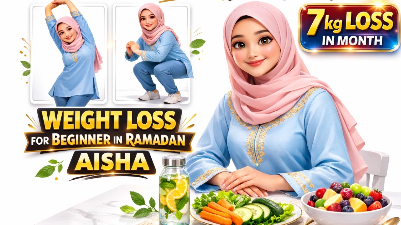 Weight Loss for Beginner in Ramadan | Healthy Ramadan Routine with Stretching & Exercise