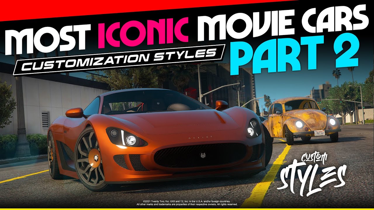 Most Iconic Movie Cars | Part 2 - Customization Styles in GTA Online