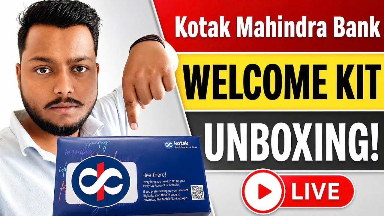 Kotak Mahindra Bank Welcome Kit Unboxing 🔥 | Debit Card, Documents & Benefits Full Review