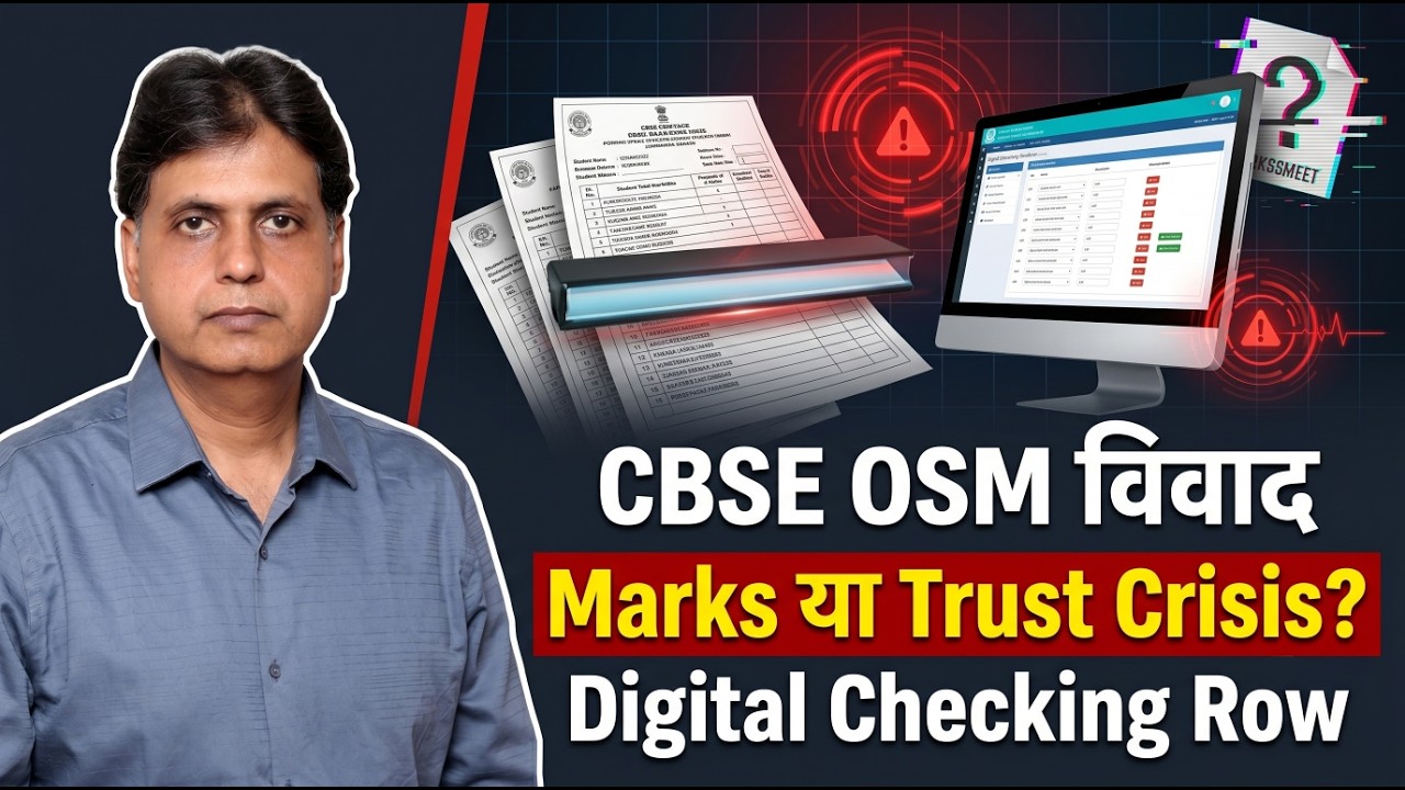 CBSE Digital Checking Row: Are Students' Marks and Trust Both at Risk? OSM Controversy 2026