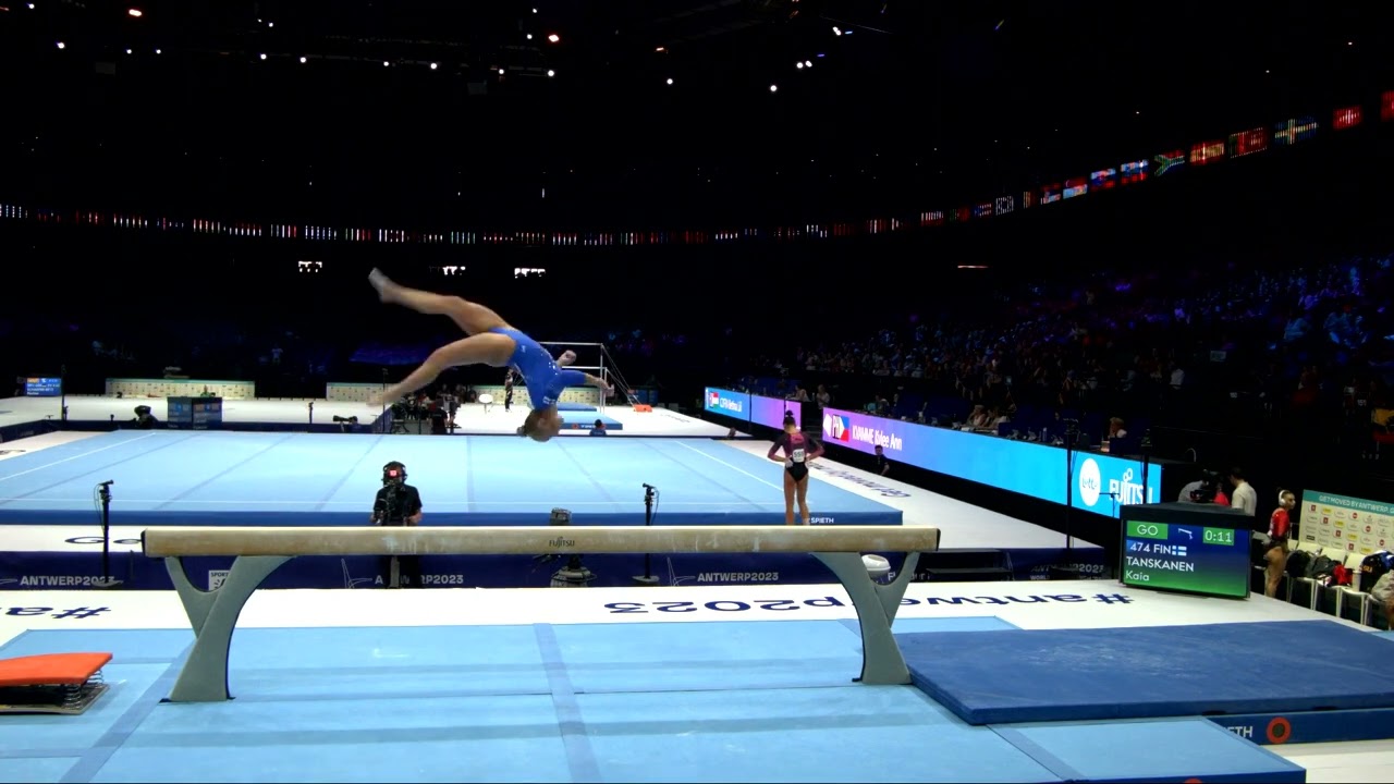 TANSKANEN Kaia (FIN)_2023 Artistic Worlds, Antwerp (BEL)_Qualifications_Balance Beam