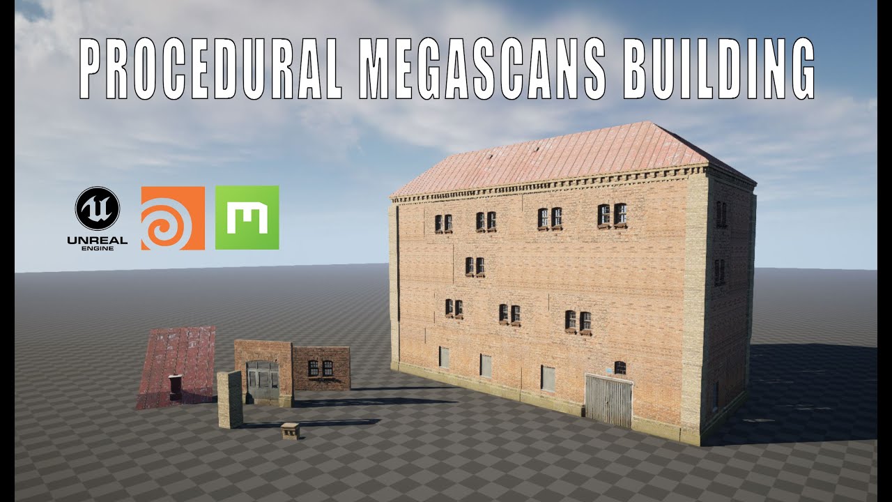 [UE5] Procedural Megascan Modular Building HDA