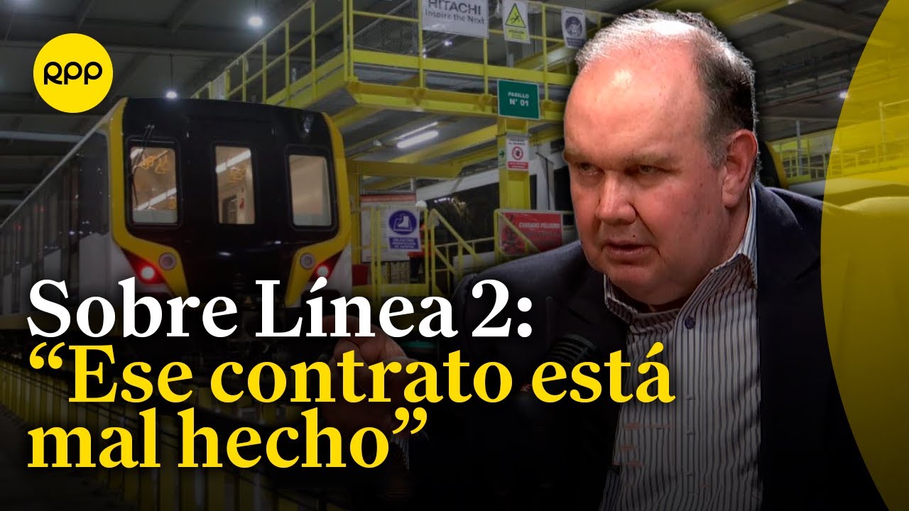 Rafael López Aliaga cuestiona el contrato de la Línea 2 del Metro de Lima