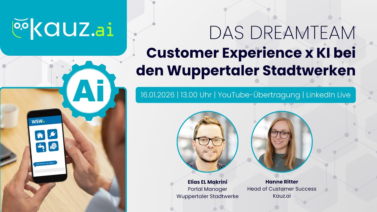 Das Dreamteam: Customer Experience x KI bei den Wuppertaler Stadtwerken