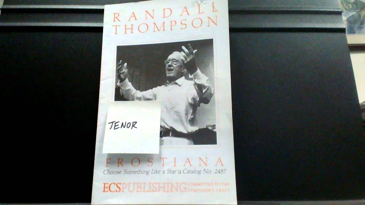 Choose Something Like A Star (TENOR)