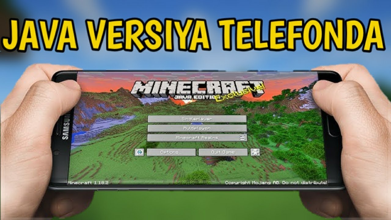 MINECRAFT KOMPYUTER VERSIYASINI TELEFONDA O'YNASH?