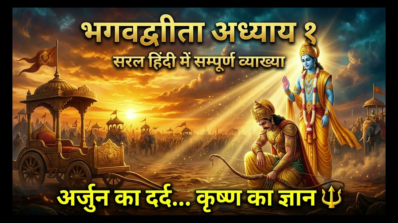 Bhagavad chapter 1 hindi #bhagavadgita 
