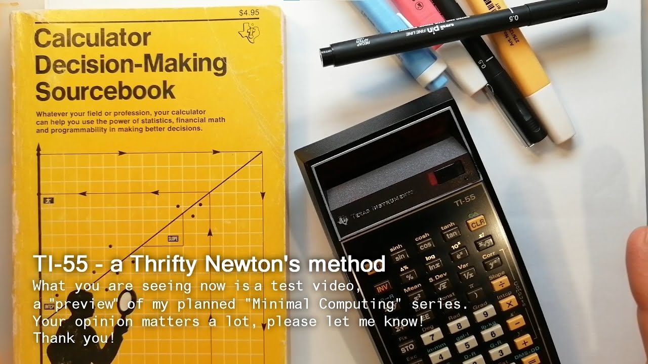 Texas Instruments TI-55 from 1970s - 