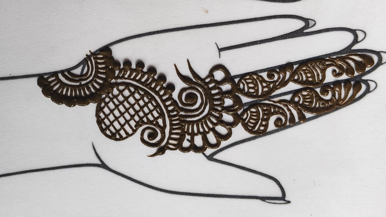 simple and beautiful front hand mehndi design #live#trending#viral#@gargimehndiartist