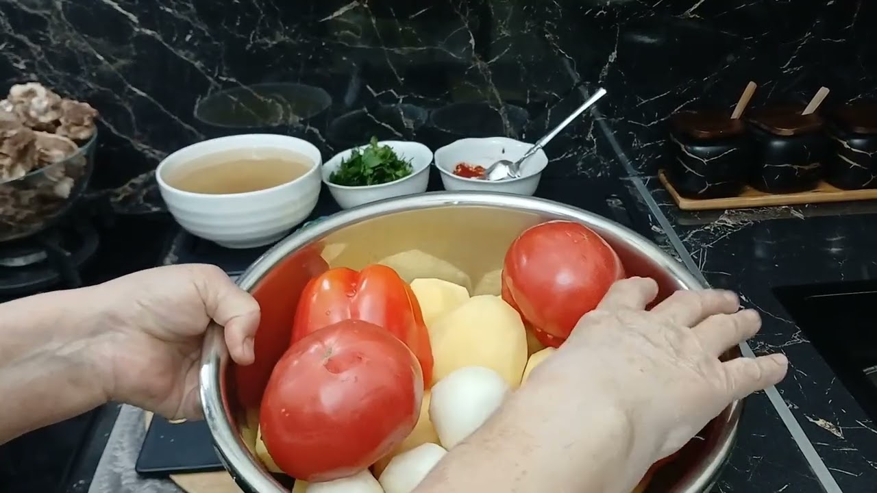  Համեղ   համ  ու  հոտով  շարովի   խաշլամա ։ Ճոխ ճաշ 👌 