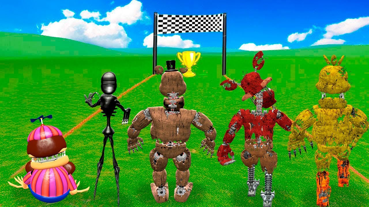 ¿Quién es el MÁS RAPIDO de FIVE NIGHTS AT FREDDY'S 4? - Garry's Mod