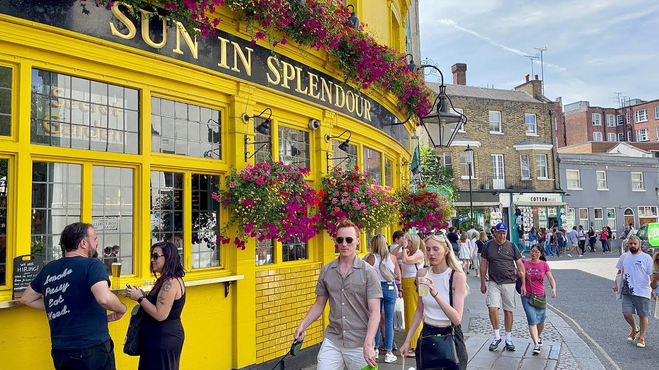 Portobello Road Market London | London Summer Market Notting Hill Gate | London Summer Street Walk
