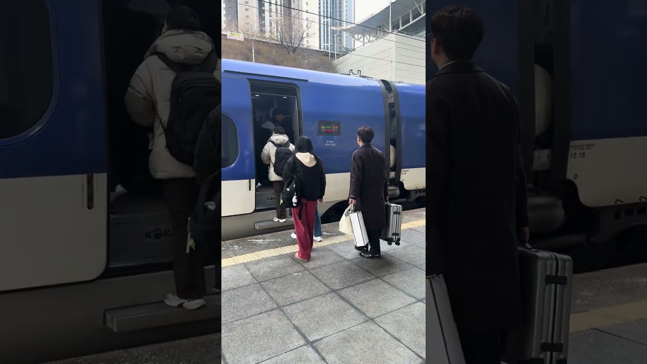 Ktx 산천 광명역 정차 4k