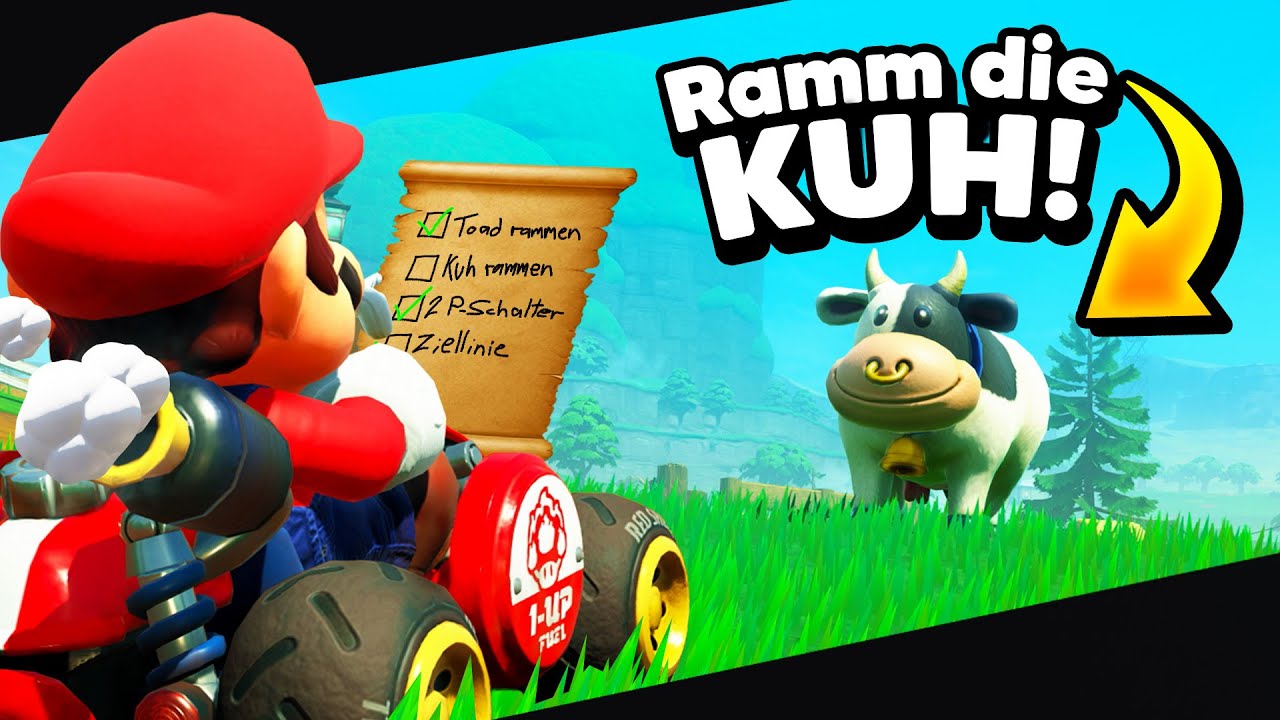 Die große MARIO KART WORLD SCHNITZELJAGD vs. Dävid!