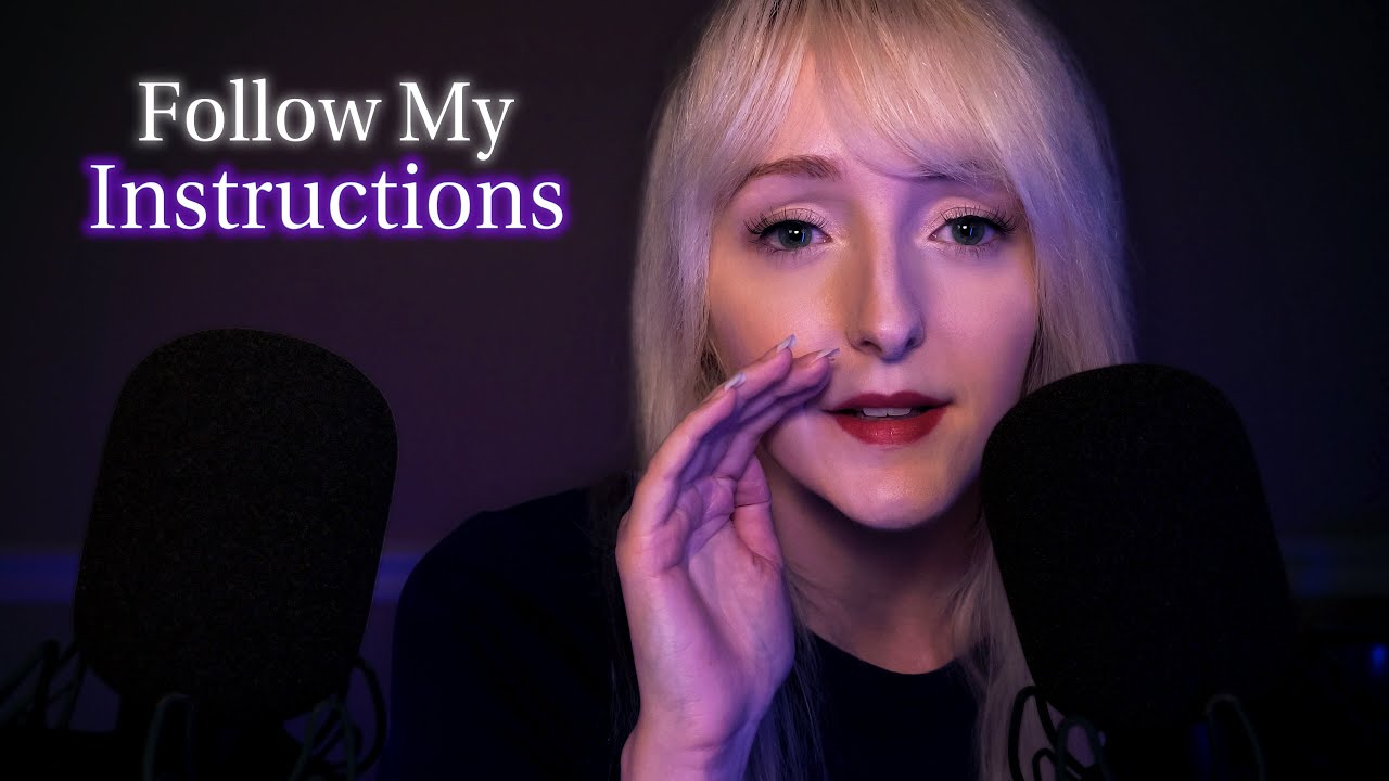 ASMR Follow My Instructions Eyes Closed for Sleep 💤