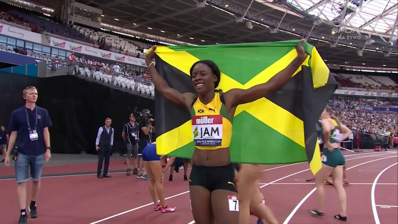 SHERICKA JACKSON (JAMAICA) RUNS DOWN PRANDINI (USA) ON 200M - Athletics World Cup 2018