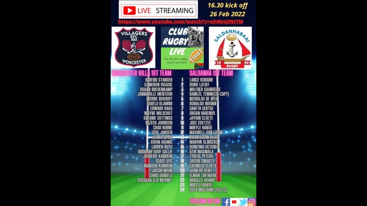 Worcester Villagers vs Saldanha