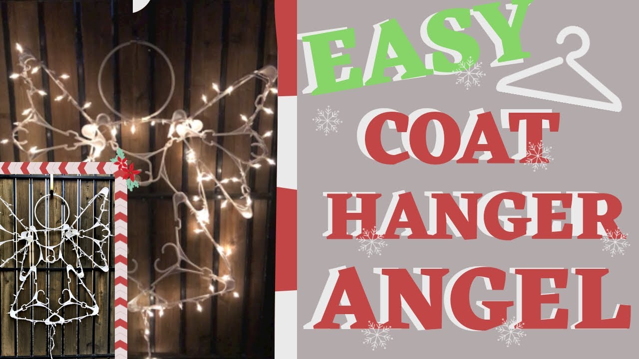 DIY: Angel Made With Coat Hangers