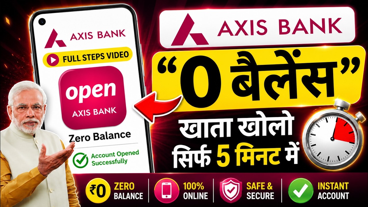 Axis Bank Zero Balance Account 2026 | Axis Bank Zero Balance Account Opening Online | Axis Bank