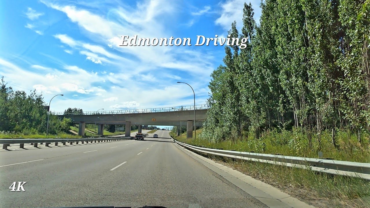 Driving - Yellowhead Highway/Trail, Edmonton, AB, Canada