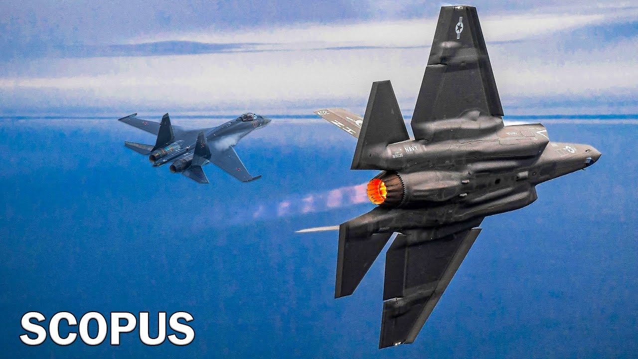 Невероятный воздушный бой: F-35 перехватывают российские Су-35 над Черным морем
