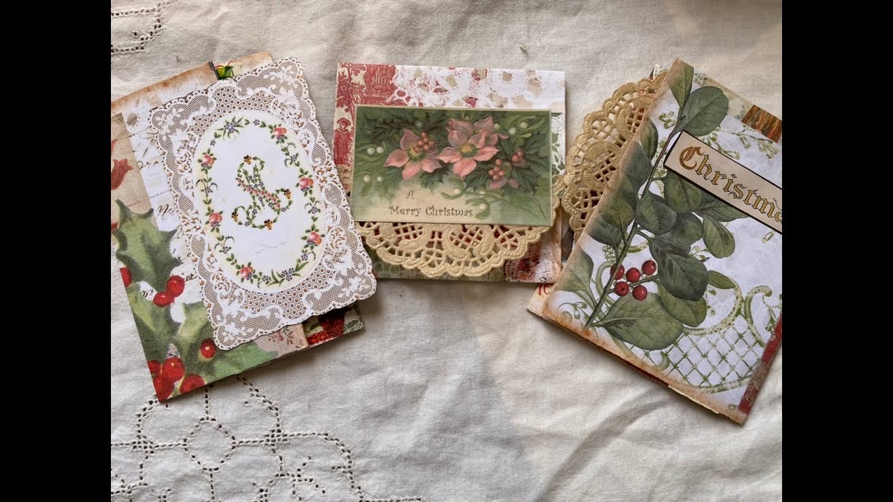 Christmas junk journal trifold journaling spots