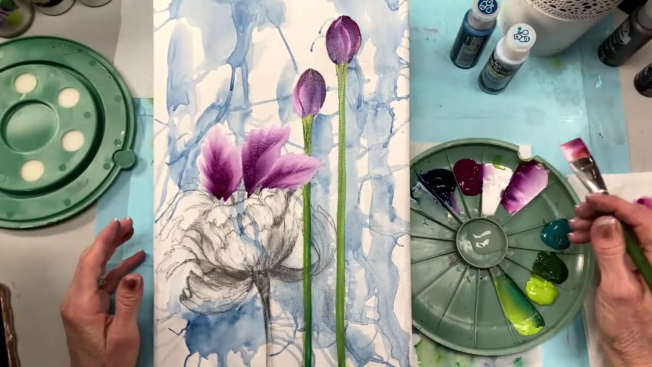 Learn to Paint One Stroke - Live With Donna: Purple Long Stem Flowers | Donna Dewberry 2026
