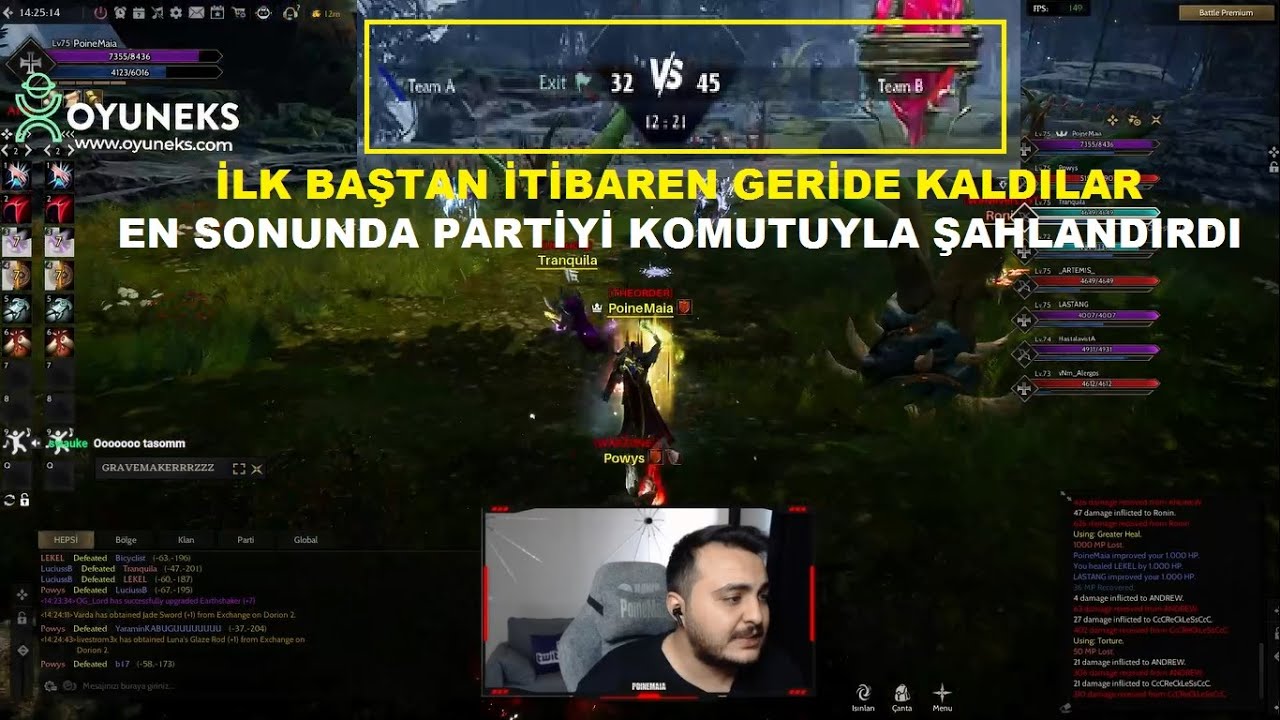 PoineMaia | Kötü Başladıkları Bdw' de Ekibi Ateşleyip Kazandırıyor :D | Rise Online