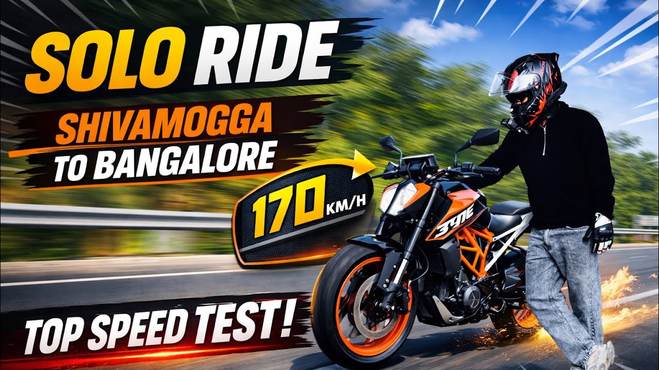 Just Me & My Duke 390 🏍️ | Shimoga to Bangalore | Raw Moto Vlog 🚀❤️‍🔥