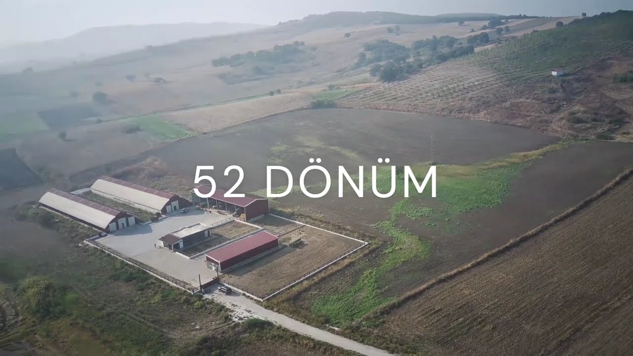 Satılık 52 dönüm(52 bin m2)Çiftlik hazır kurulu sistem herşey dahil-Manyas-Balıkesir