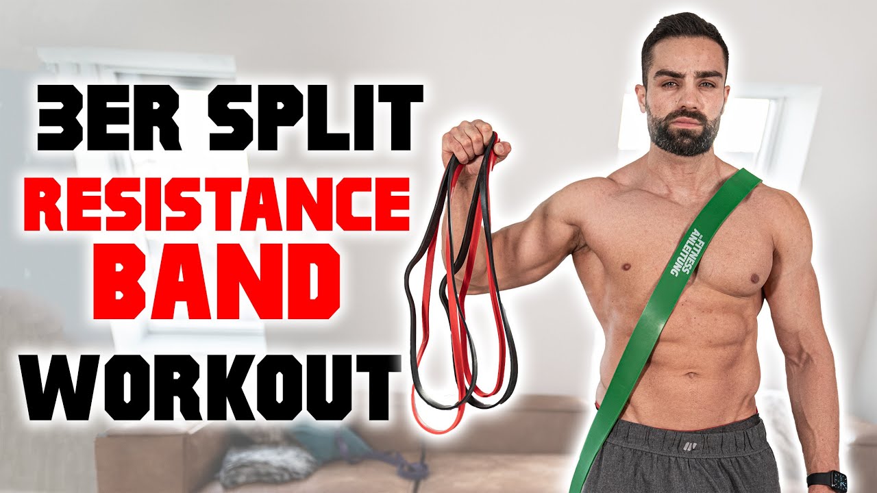 Kompletter 3er Split Trainingsplan (Home Workout/Resistance Bands)