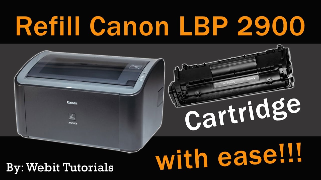 Canon LBP 2900 toner refill tutorial (Easy Method)