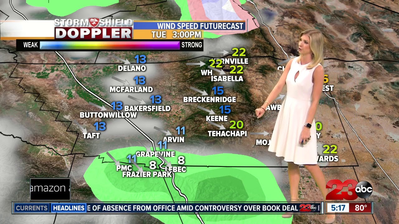 This weather is no joke! Bakersfield back to the 80s today
