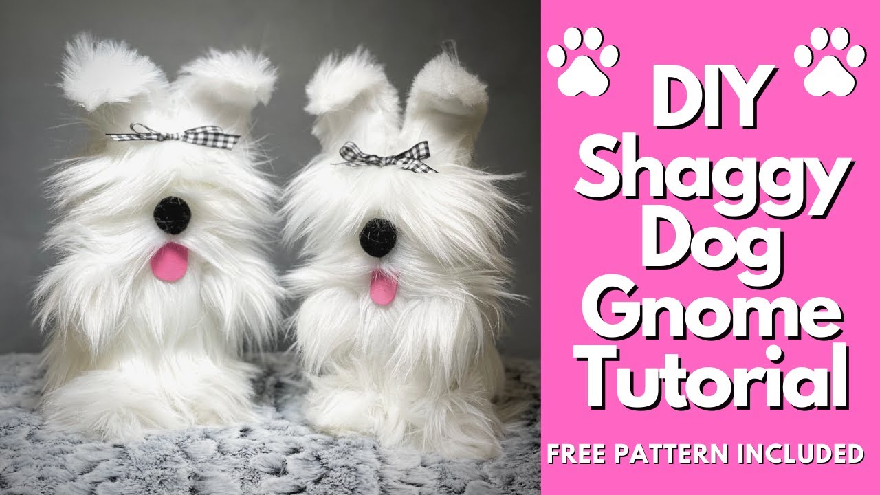 DIY Shaggy Gnome Dog/Gnome Pet/No Sew Gnome/Cute dog diy/Cute no sew puppy/DIY Gnome tutorial