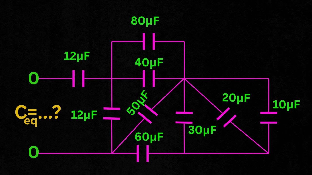 Calculate the Equivalent Capacitor of Complex Circuit (C -eq)