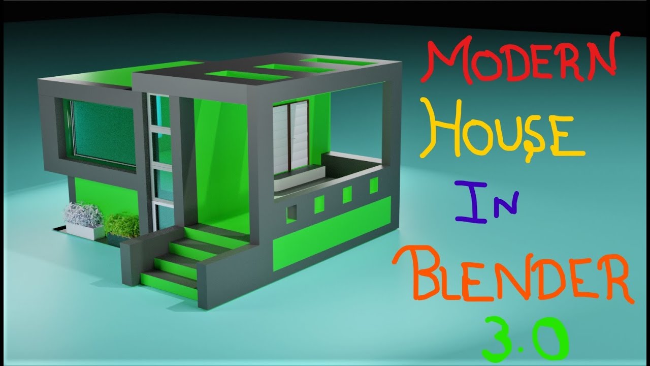 HOW TO MAKE MODERN HOUSE IN BLENDER