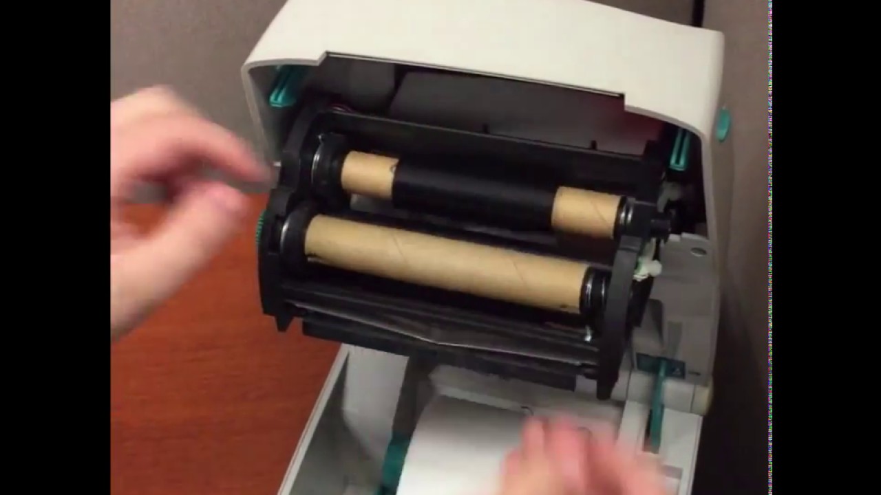 Installing the Ribbon on a Zebra Printer