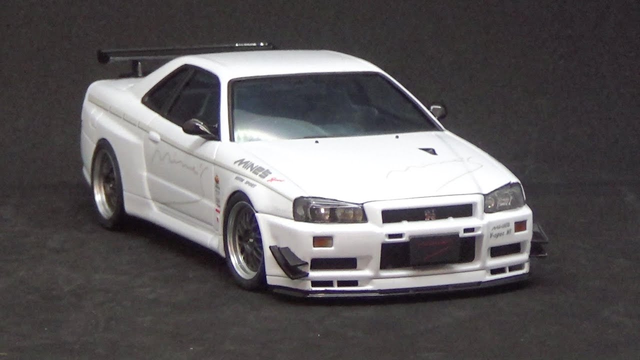 正統派イメージで作ってみる アオシマ 1/24 マインズ BNR34スカイラインGT-R