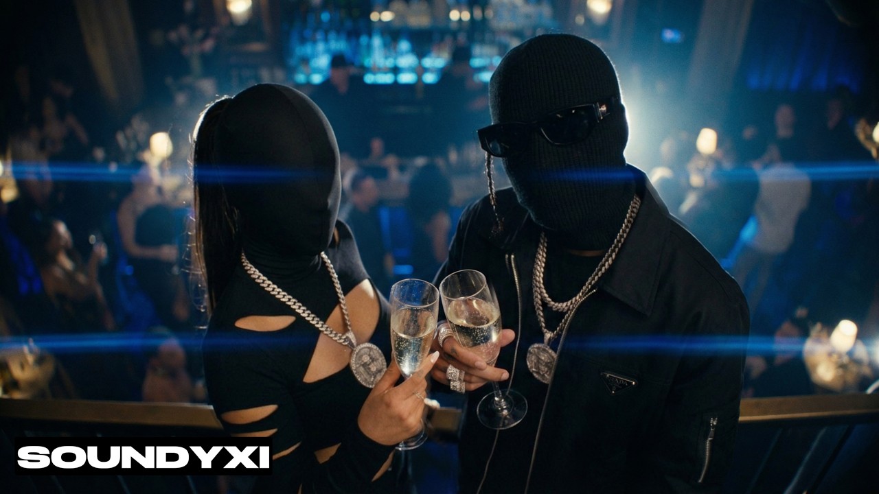 Tyga, Ariana Grande - Glass (ft. Travis Scott, Chris Brown) | (Official Lyrics Video)