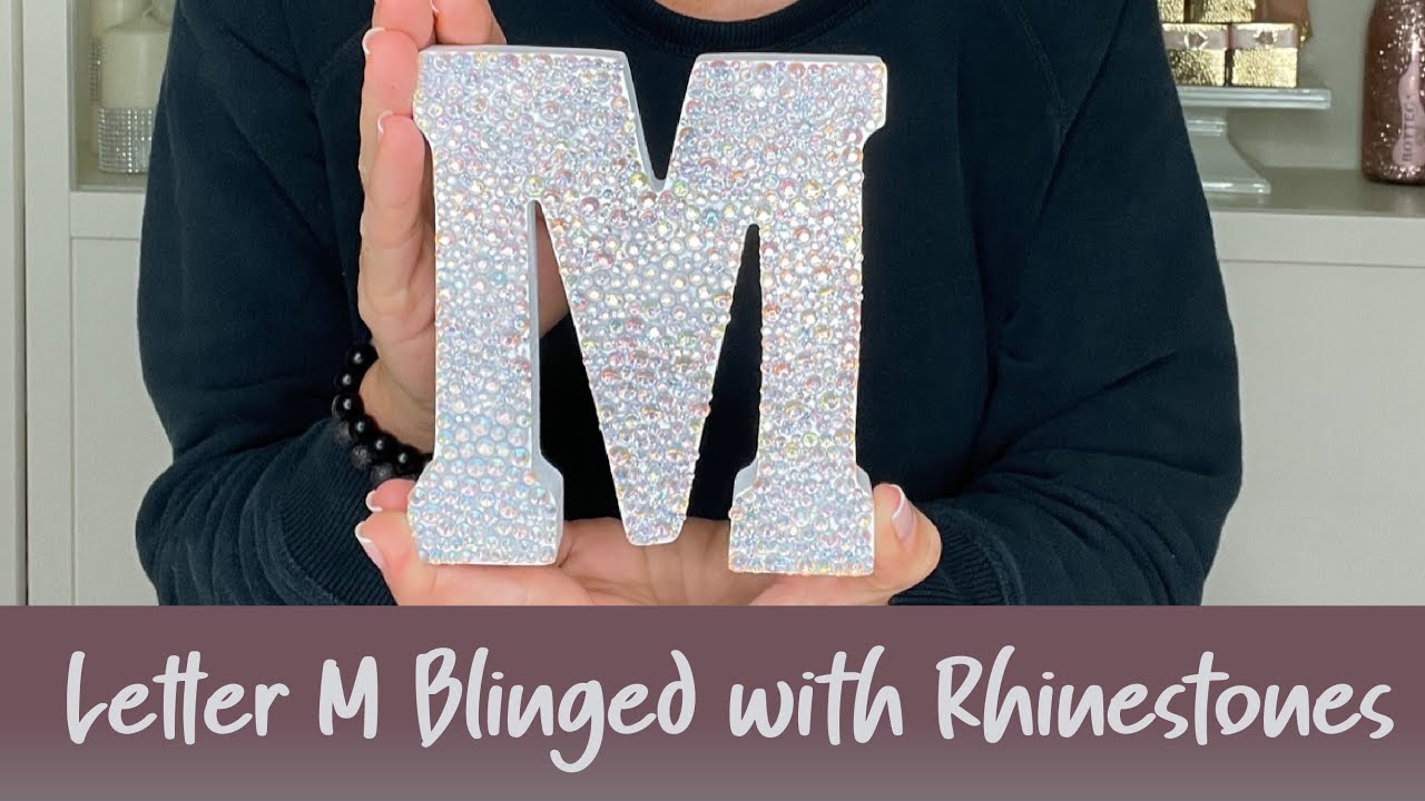 Bling an initial letter | Create a personal and sparkly décor piece