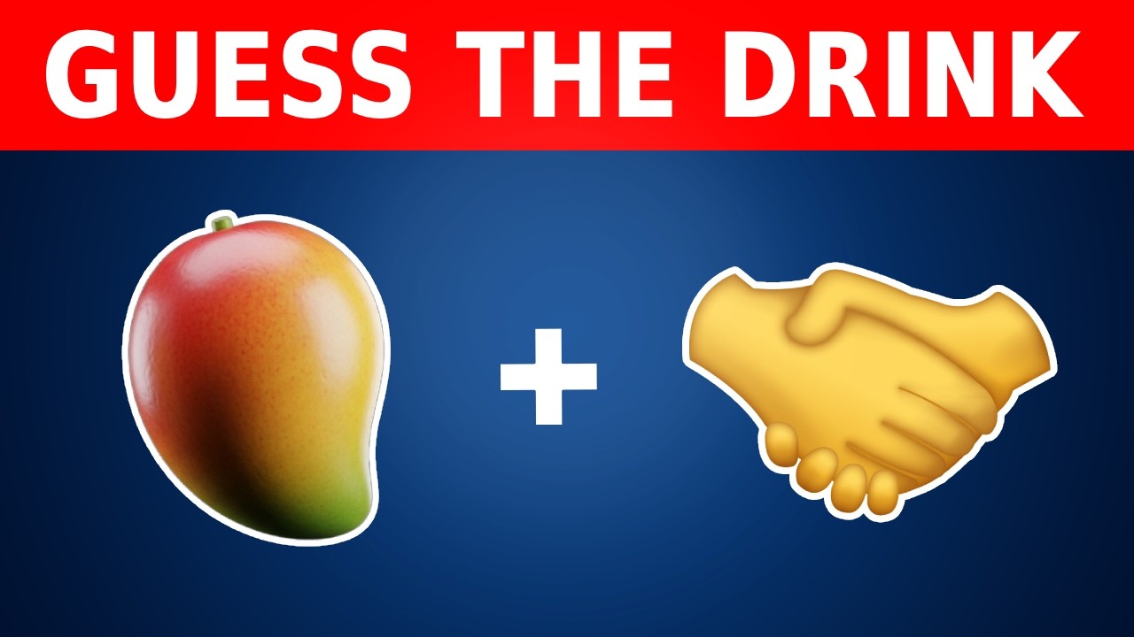 🥤 Can You Guess The DRINK By Emoji? 🤔 100 Drinks Quiz