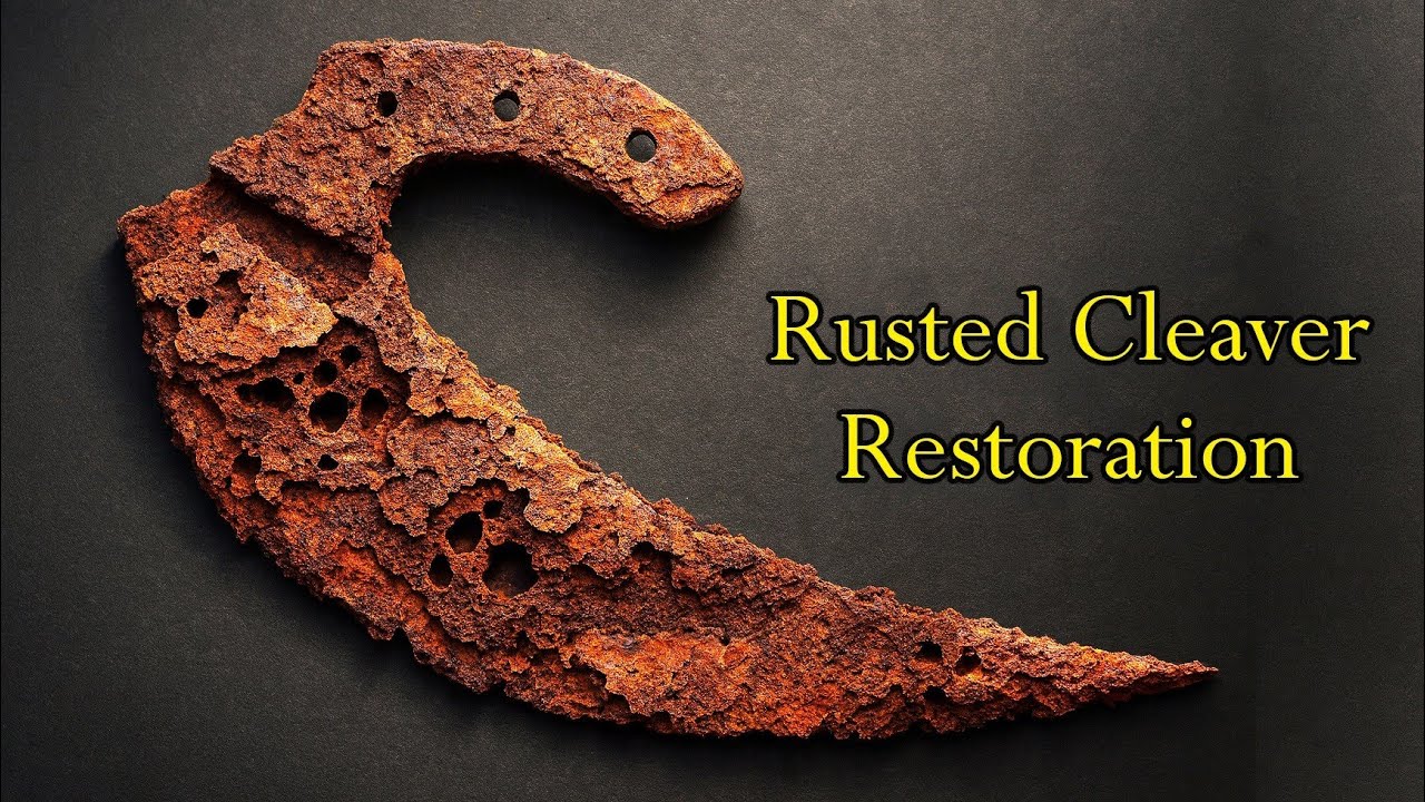 🔥Can I restore the most rusted cleaver in the world ?