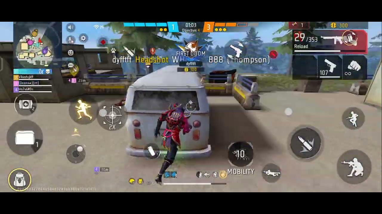 Free fire cs ranked game play 