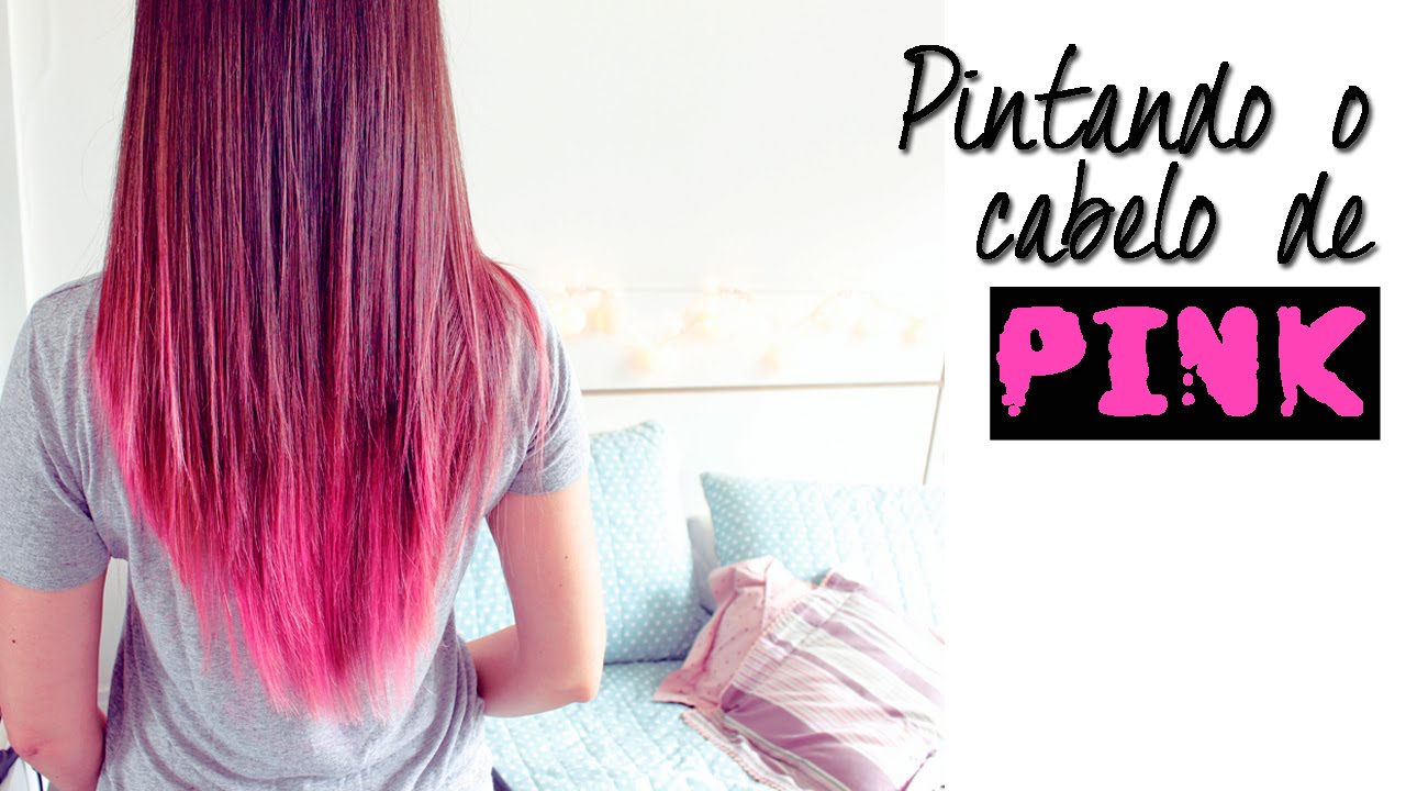Cabelo ROSA! Passo a passo com Keraton Hard Colors | Panty Rose