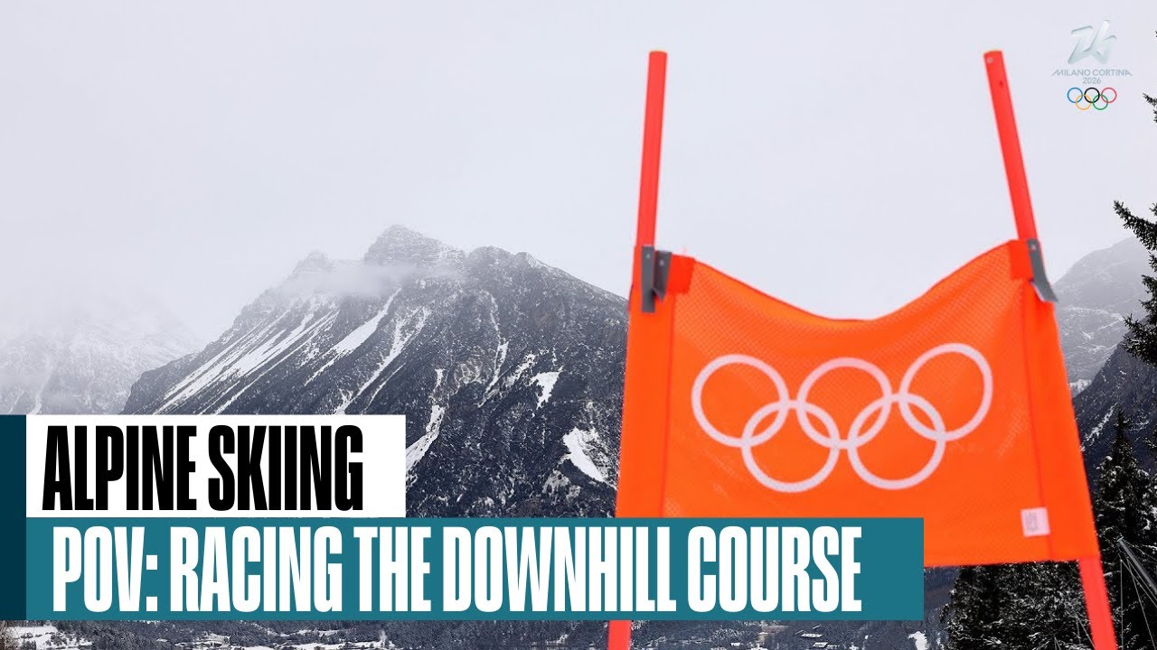 This is what racing the downhill course in Bormio looks like