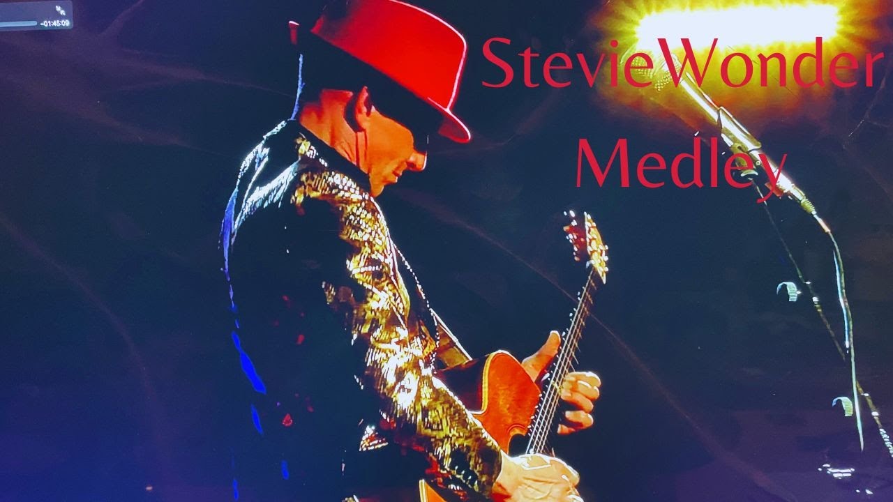 Stevie Wonder medley instrumental live in concert on an acoustic guitar