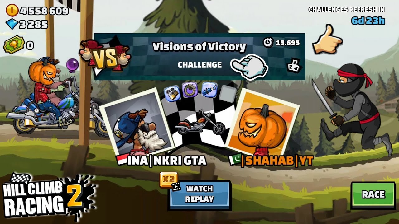 Visions of Victory Easy To Hard New Featured Challenges !! In - Hill Climb Racing 2 