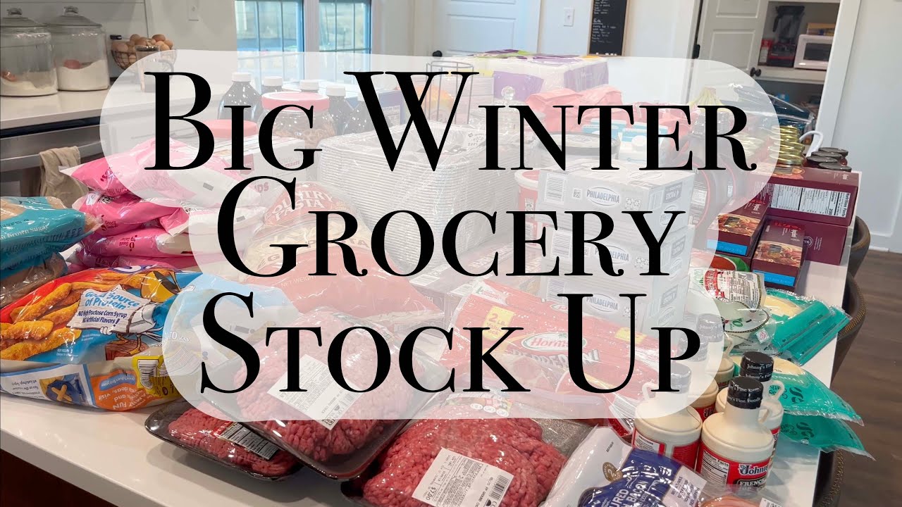Big Monthly Grocery Haul | Winter Stock Up