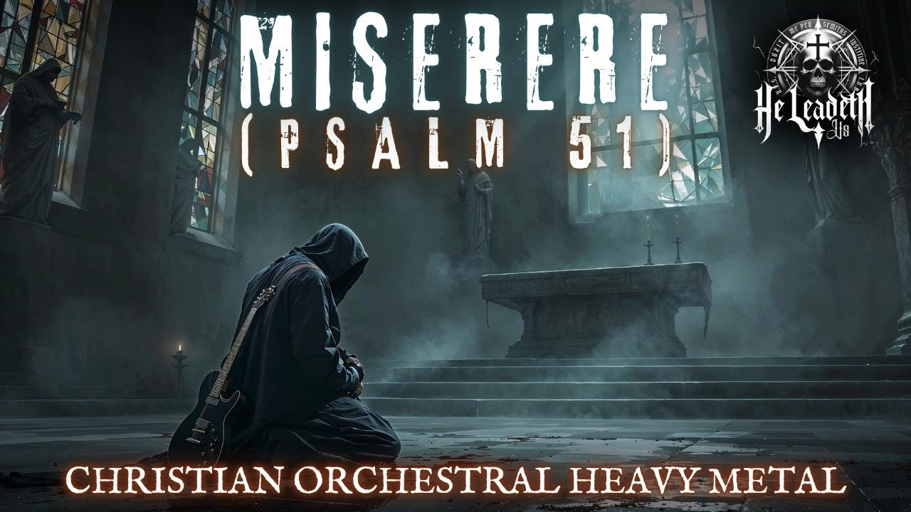 He Leadeth Us - Miserere (Psalm 51) Lyric Video | Christian Orchestral Death Metal Ballad